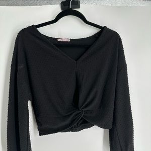 Hashtag black blouse